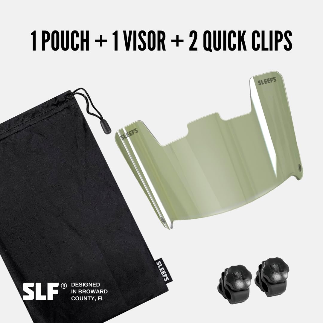 Unique Sports Clear View Football Helmet Eye Shield, Blue