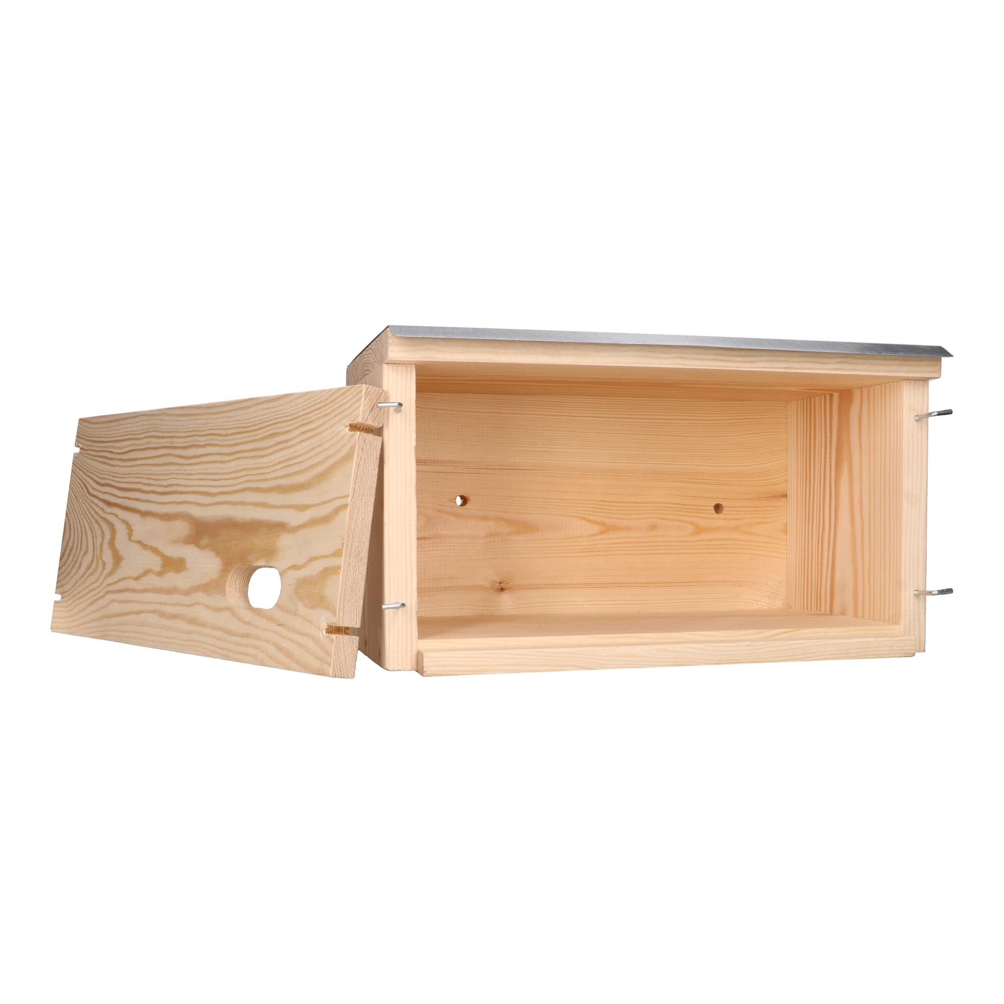 Nistkasten - Einzelner universaler Mauerseglerkasten Modell Großpolen MKW - Stabiler nisthaus für Wildvögel und Gartenvögel - aus Nadelholz - Wetterfest und langlebig für draußen mit Einflugloch