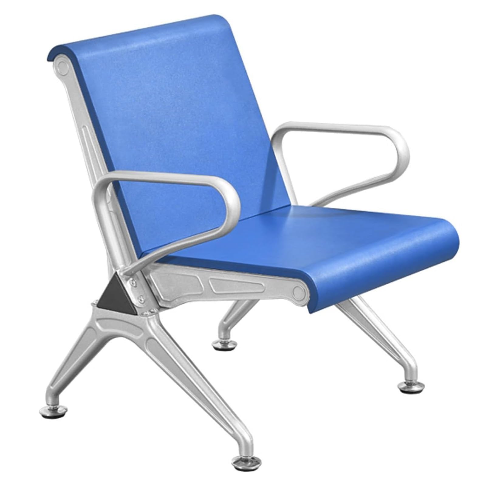 SFSLBFB Waiting Room Chairs,Blue Lobby Chairs, Polyurethane Waiting Area Seating with Arms, Reception Furniture for Office, Airport, Bank, Hospital, Barbershop - Comfortable & reliable