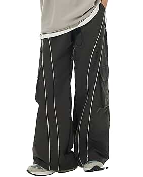 【BOHEMSEO】 STRAP CARGO SWEATPANTS ♥2COLOR Amazon.com: DAZZLZZAD Men Cargo Pants Y2k Baggy Sweatpants