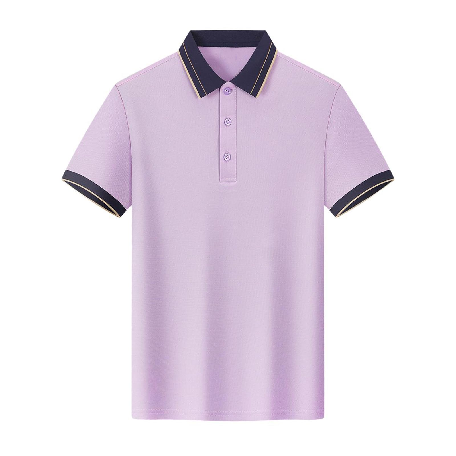 Męskie koszulki polo z klapą slim fit z krótkim rękawem dopasowane topy