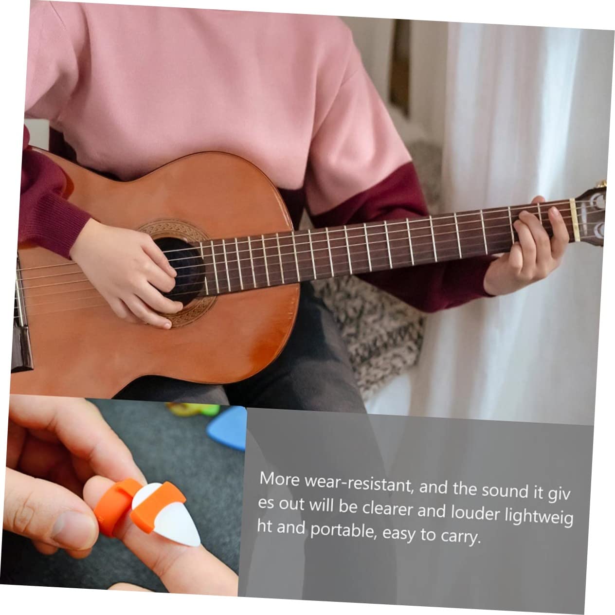 Mikinona 6 Stk Fingerbett auswählen Gitarren-Plektrum-Abdeckung Abdeckung für Gitarrenplektren guitar pick holder gitarren zubehör werkzeug halterung Gitarrenzubehör wählt Veranstalter