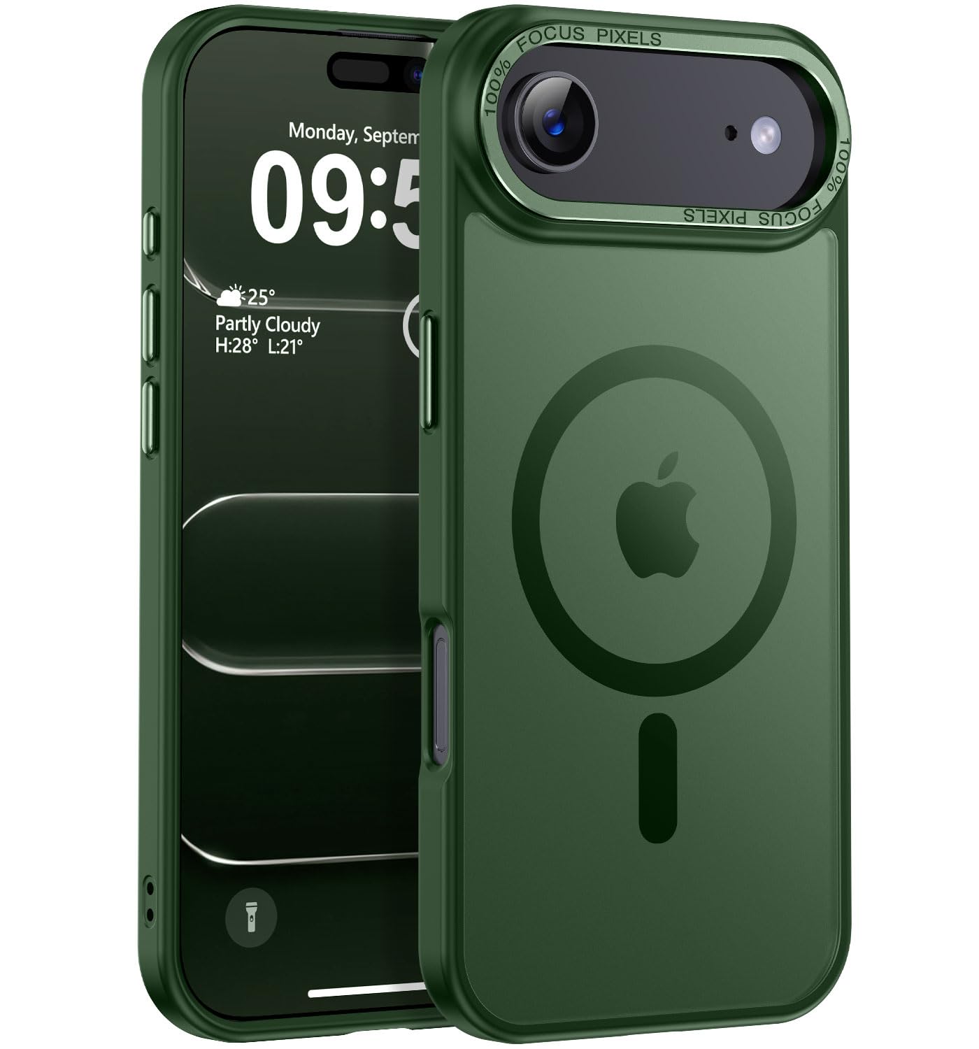 Newfuture Strong Magnetic Compatible with iPhone 17 Pro Case [13 FT Military Drop Protection] [Compatible with Magsafe] Slim Translucent Matte Shockproof with Anti-Fingerprint Phone Case, Tender Pink — view 111