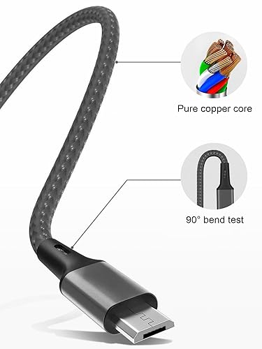 Miniatura 5 de Cable de carga múltiple de 4 pies, adaptador de cable de carga múltiple universal 3 en 1 trenzado de nailon con puerto IPtipo Cmicro USB para