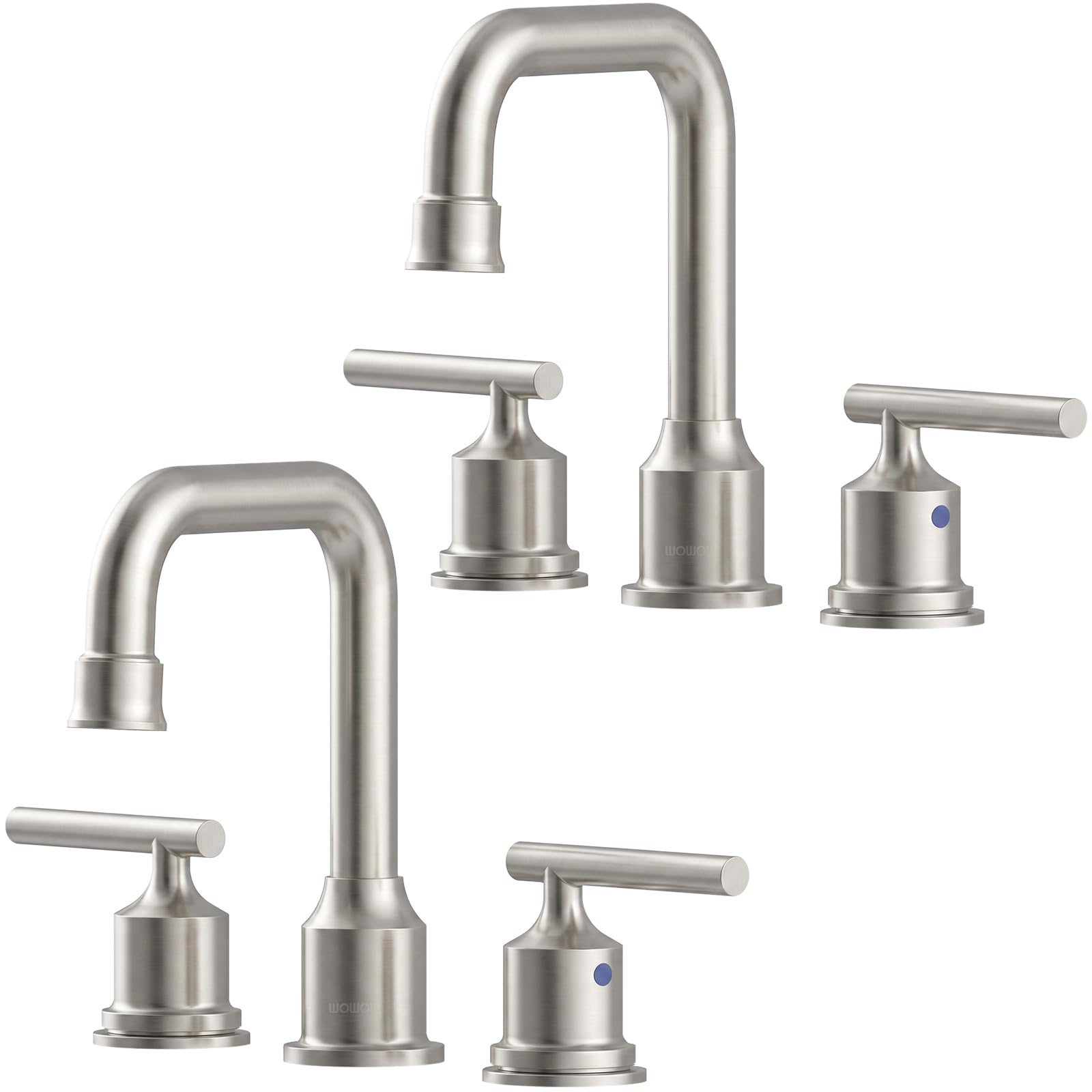 WOWOW Black Bathroom Faucet 3 Hole, Widespread Vanity Sink Faucets 8 Inch — Amazon image 15