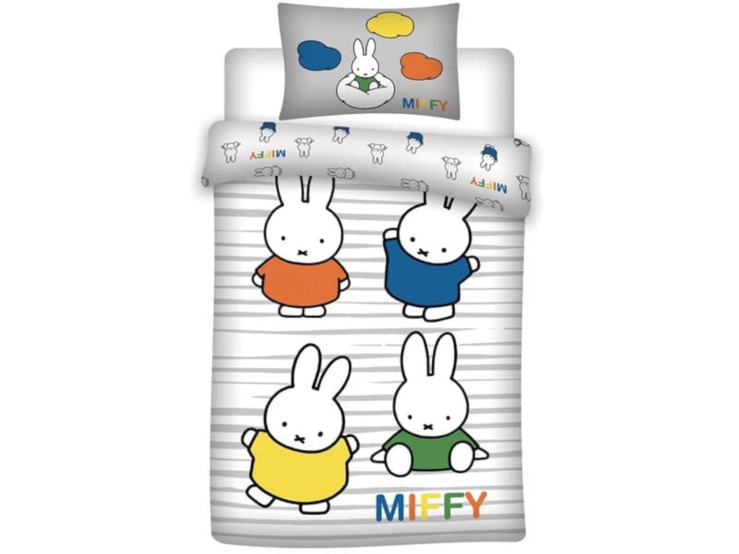 OEKO-TEX Miffy Minnie Mouse Baby Size Duvet Cover + Pillow Case 8976 [Parallel Import]