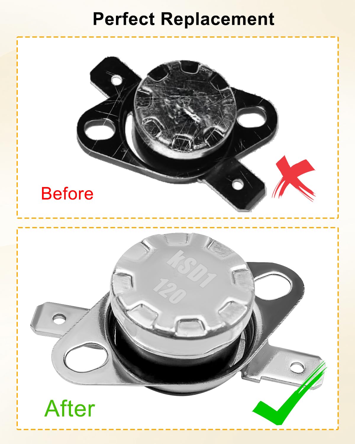 Amazon.com: KSD1 120 Temperature Control Switch Fit for Panasonic