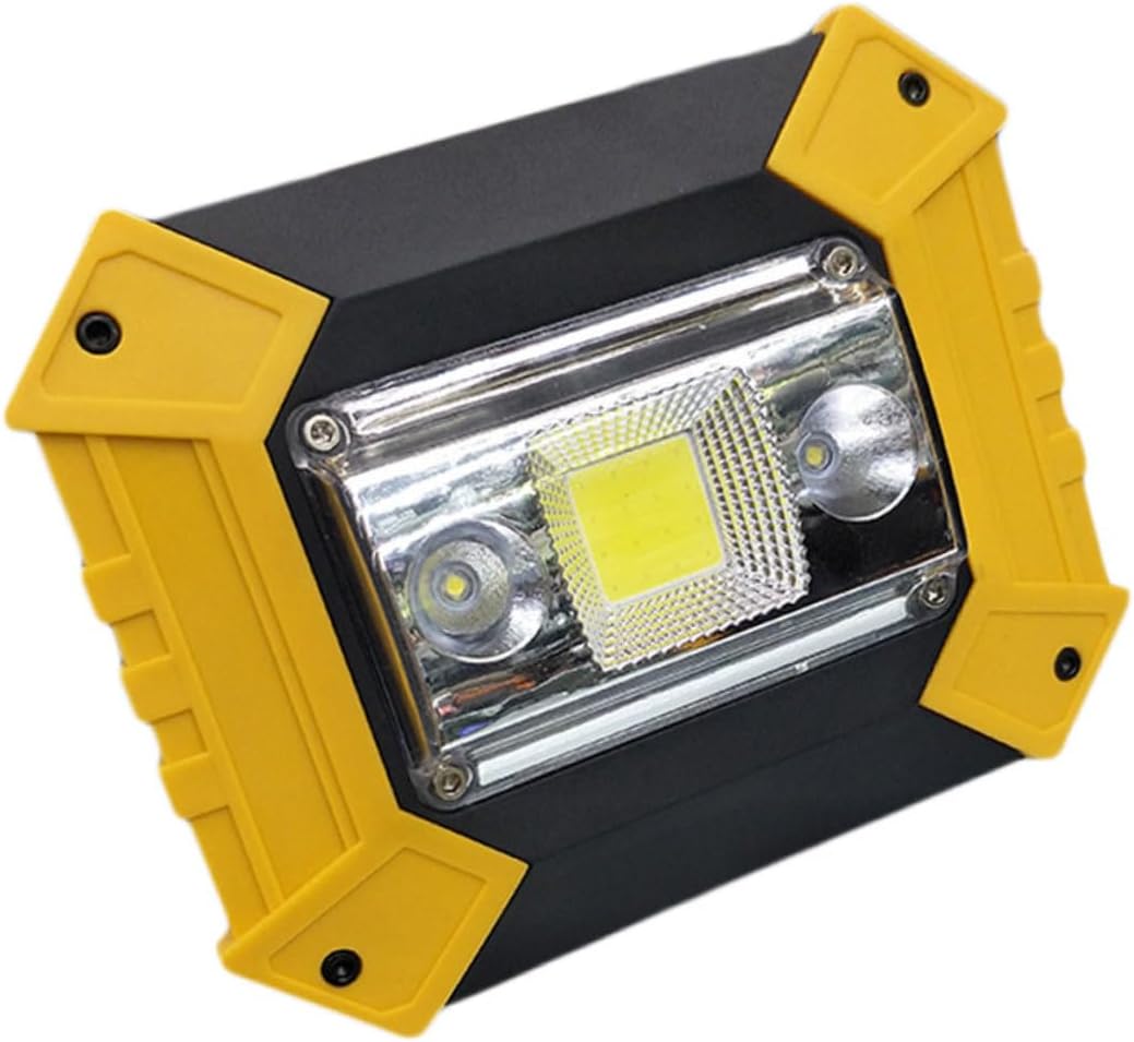 High Intensity COB Work Light Portable USB Rechargeable Spotlight for Outdoor Camping Emergency Situations Handheld Design Ideal for Lawn and Work Use No Battery Included