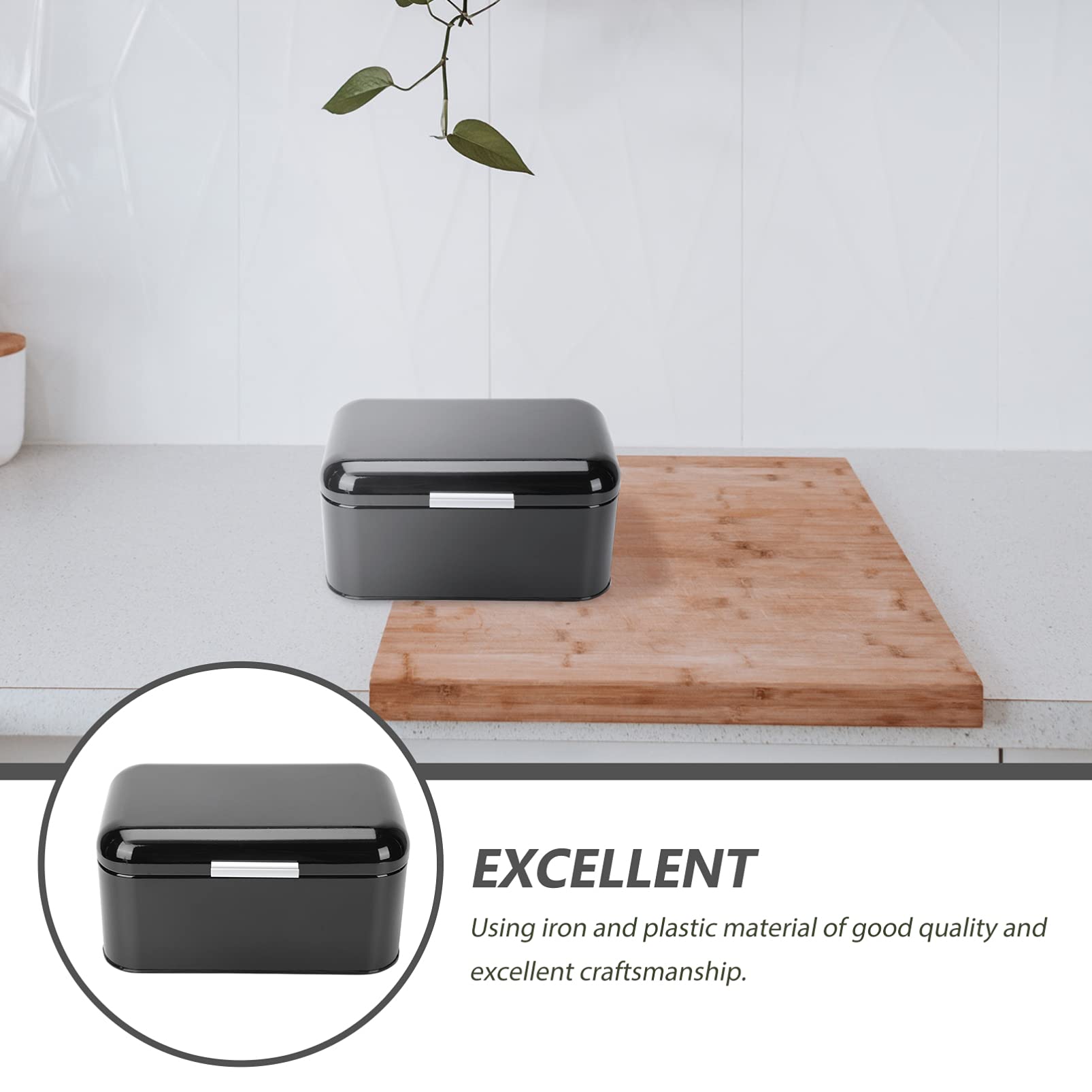 ABOOFAN Tarro De Almacenamiento Tipo Caja De Pan Metálica Para Cocina Organizador De Pan