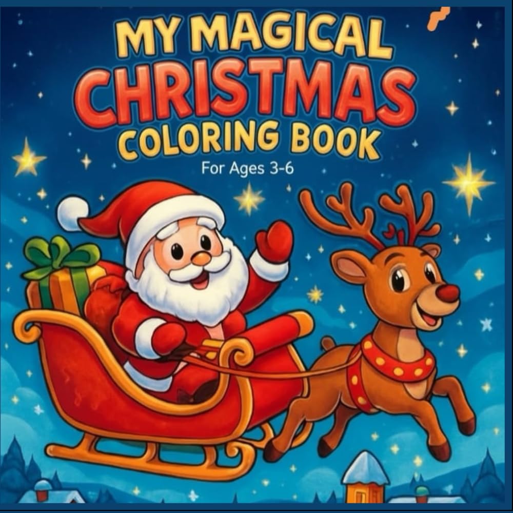My Magical Christmas Coloring Book: For Ages 3 - 6