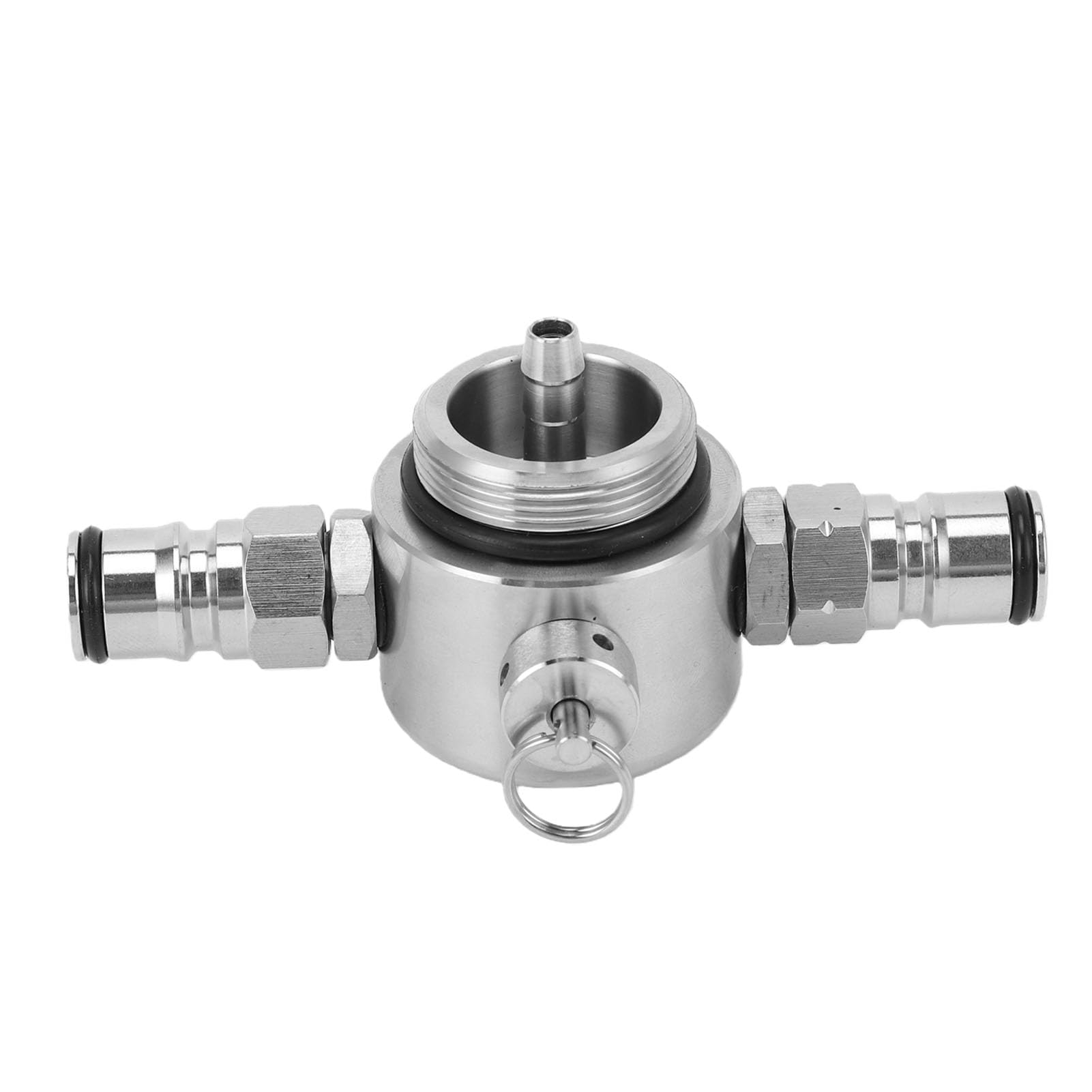 Naroote Lanza de Barril de Cerveza de Acero Inoxidable Lanza Dispensadora de Cerveza con Cerradura de Bola Doble de Acero Inoxidable 304 con Válvula de Seguridad de 45 PSI Diseño de
