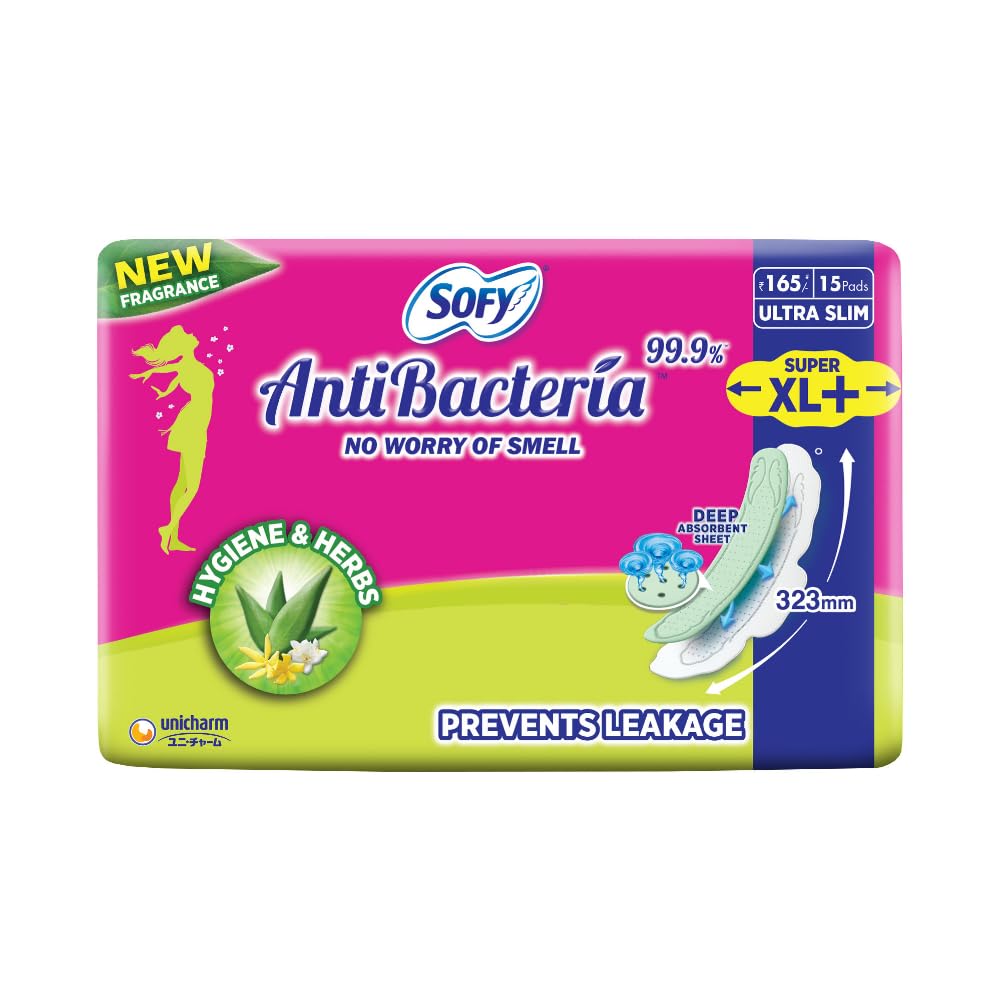 Sofy Anti Bacteria Extra Long Sanitary Pads, Pack of 15 (B07R498N89) Amazon Price History, Amazon Price Tracker