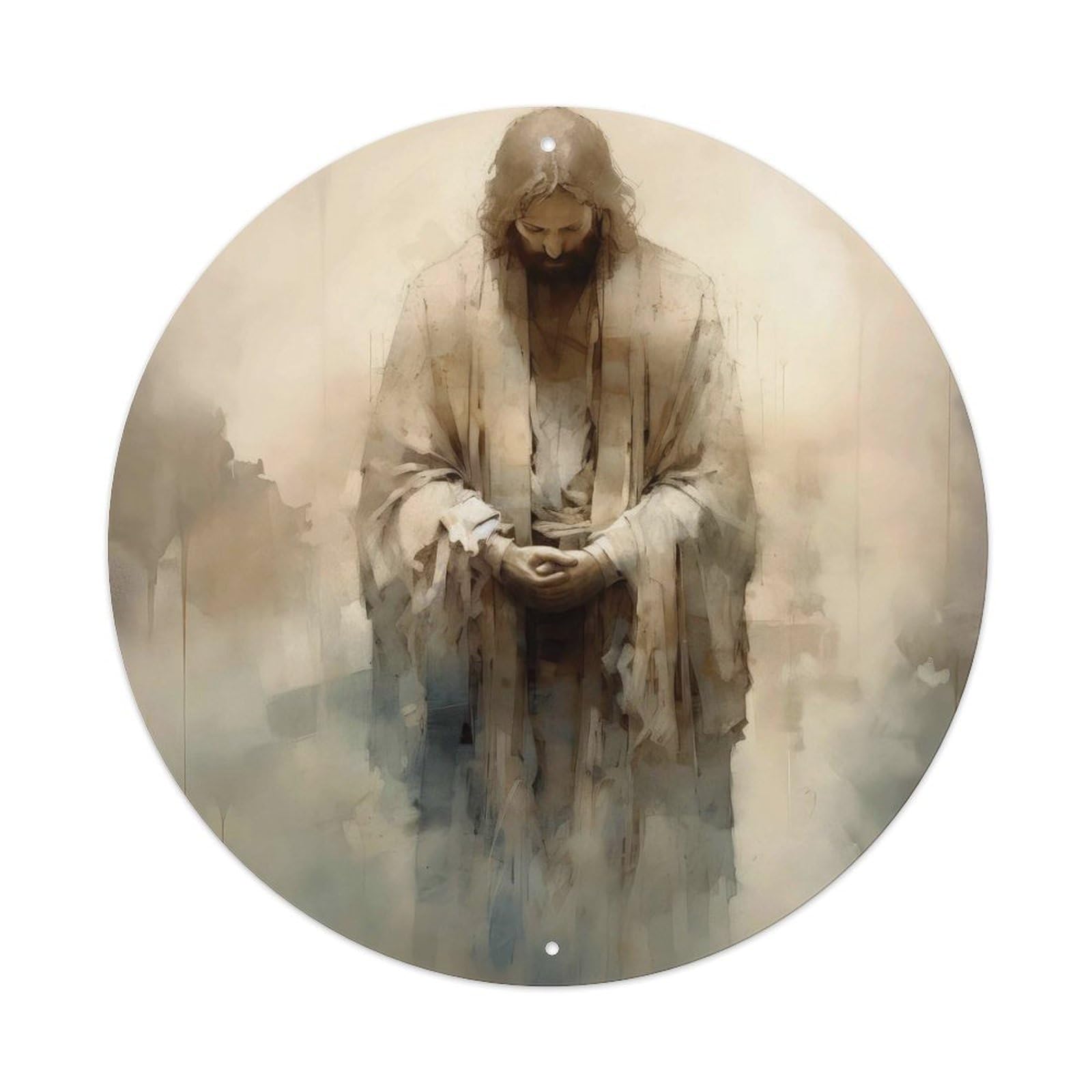 Christian Jesus Religious Metal Tin Sign