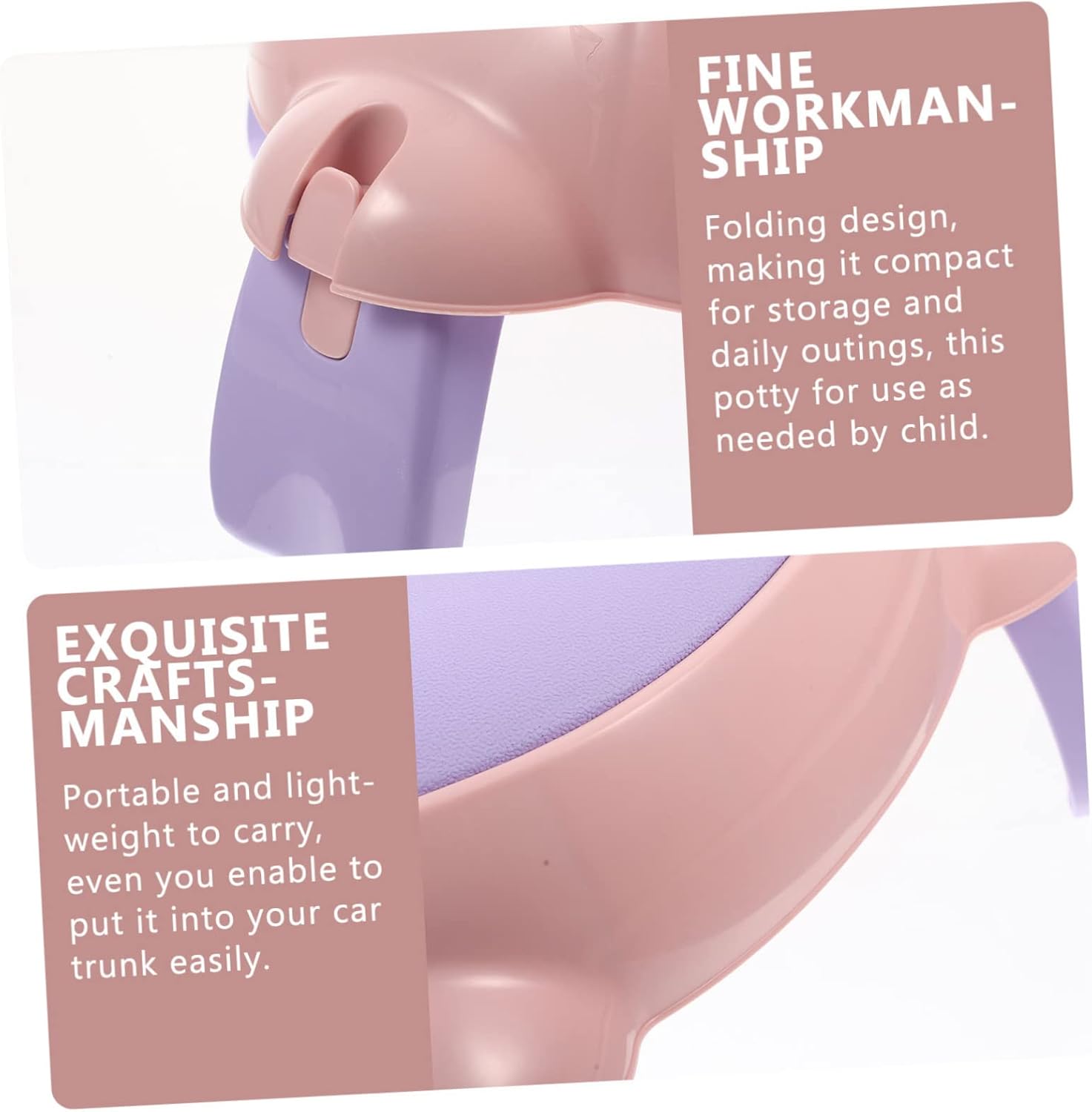 Portable Boys and Girls Potty Training Seat Multifunctional Toilet Stool for Travel Potty Folding Design for Boys Girls Outdoor Camping Car