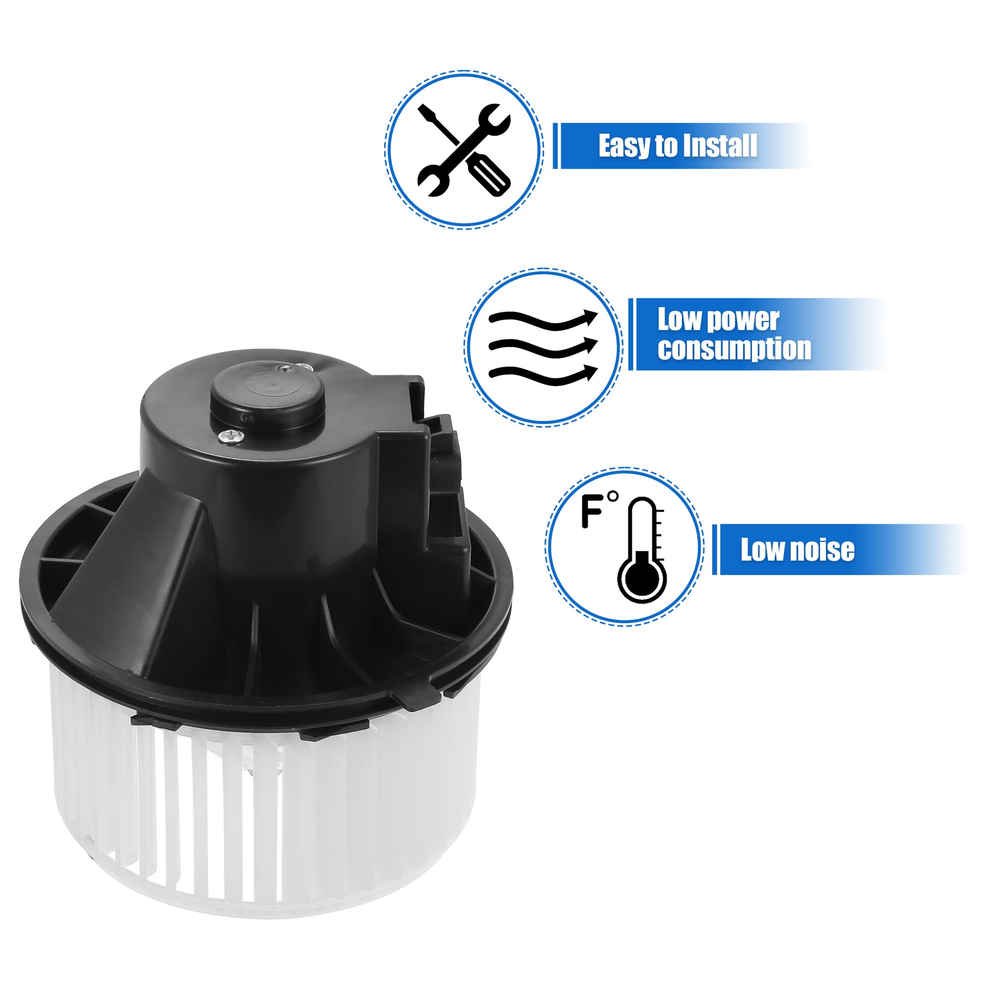 X AUTOHAUX AC Calentador Soplador Motor HVAC No.89019321 para GMC Sierra 2500 99-04