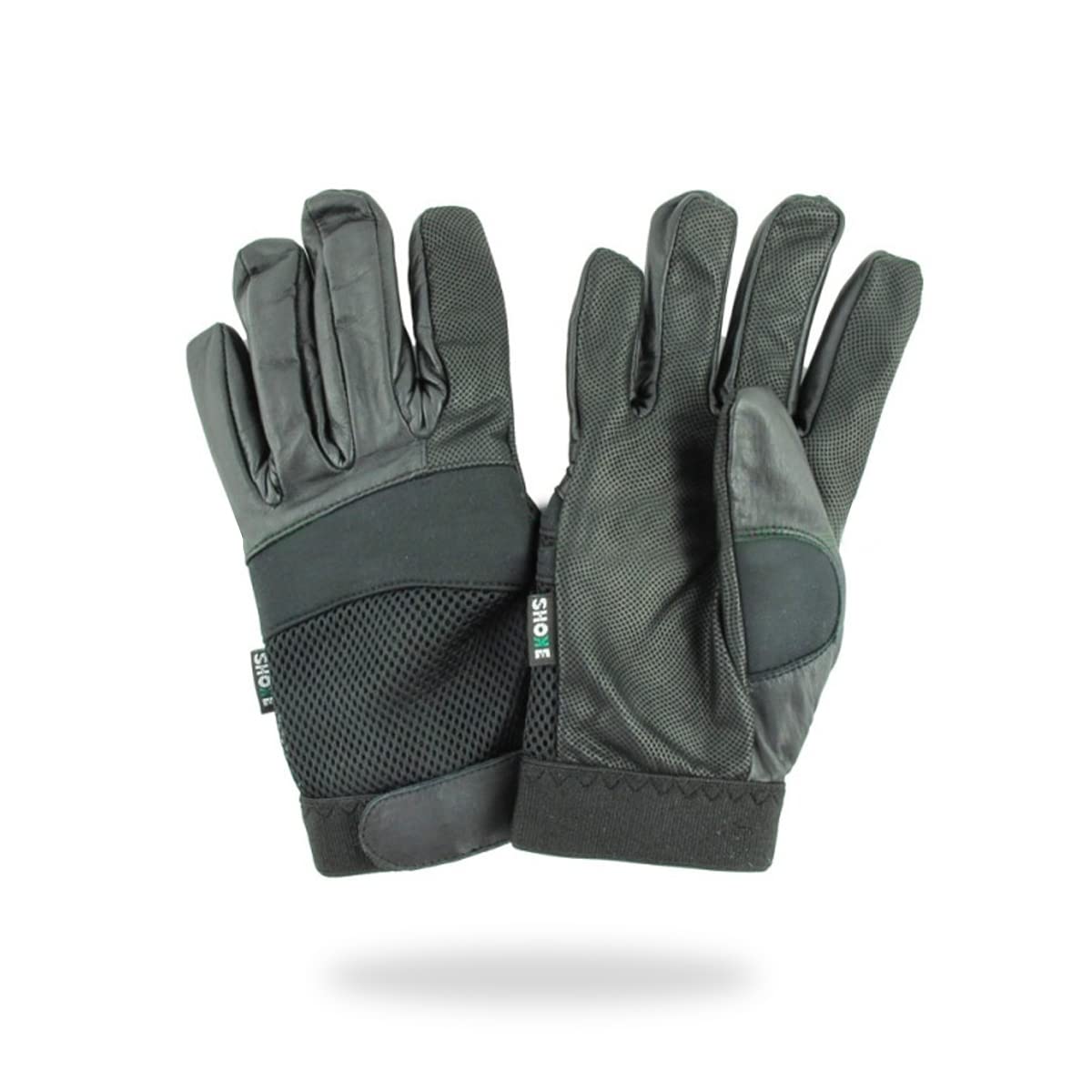 SHOKE - Guantes anticortes policiales nivel 5 - Guantes de trabajo policial de patrulla negros - Refuerzo de neopreno en nudillos - Resistencia al corte por cuchilla y abrasión L