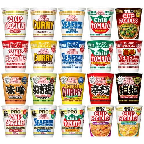 日清食品 - カップヌードル ソーダ  アソートセット 55個セット Amazon.co.jp: 日清食品 カップヌードル 20種 全種アソート