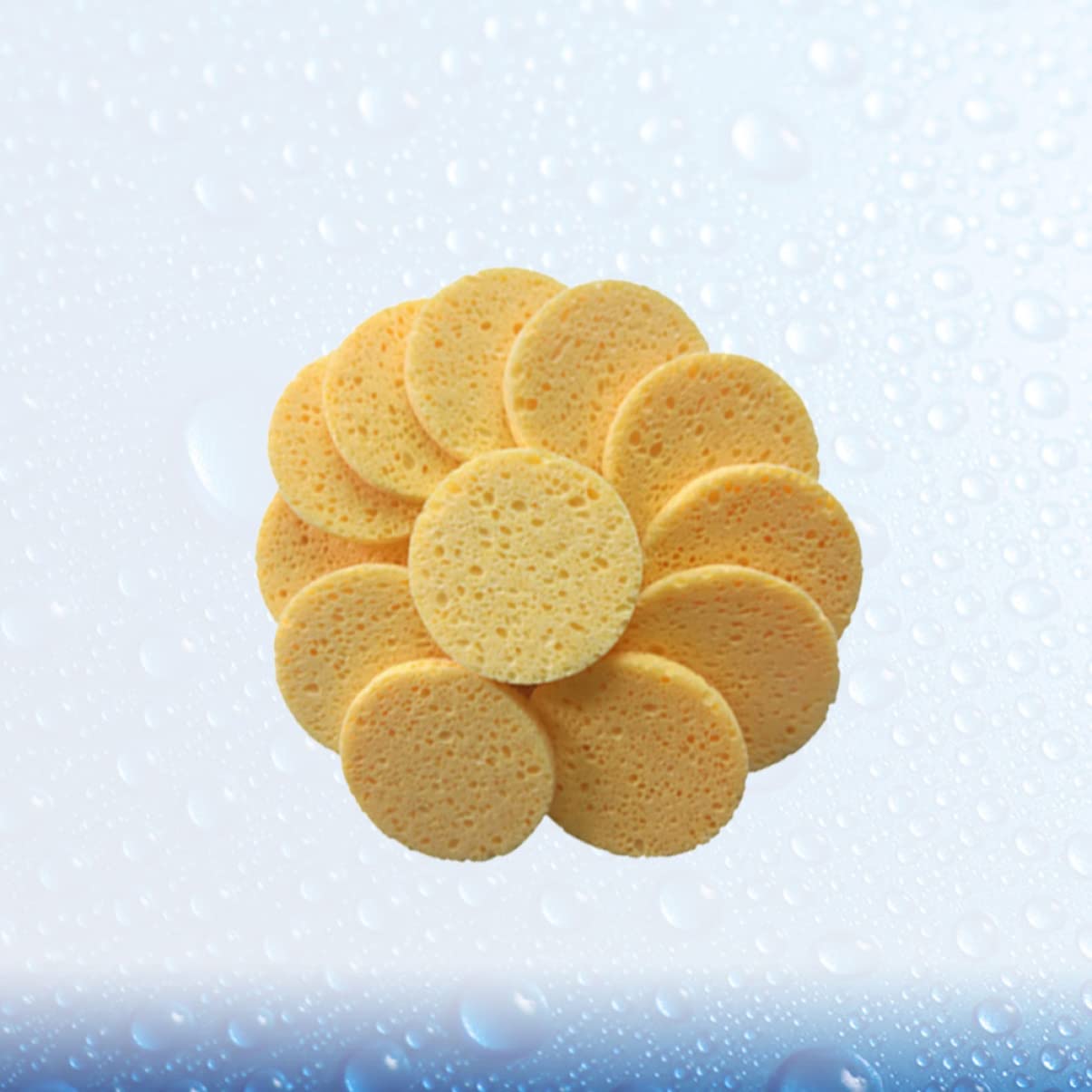 minkissy 60pezzi Spugne Per Makeup Cuscinetti Struccanti Cellulosa Puff Per Pulizia Viso Tonalità Morbidi e Sicuri Per La Per Rimozione Make-up e Detersione Quotidiana