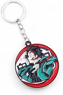 upbeat Tanjiro Spinning Rotating Metal Keychain – Demon Slayer Anime-Inspired 3D Spinner Key Ring for Fans & Collectors-picture-31