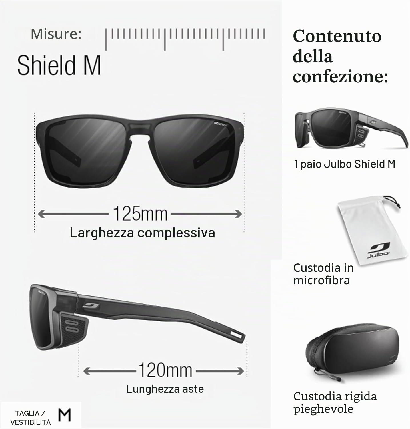 Julbo SHIELD M Occhiali da sole Alpinismo, escursionismo, trekking, vela Adulto misto