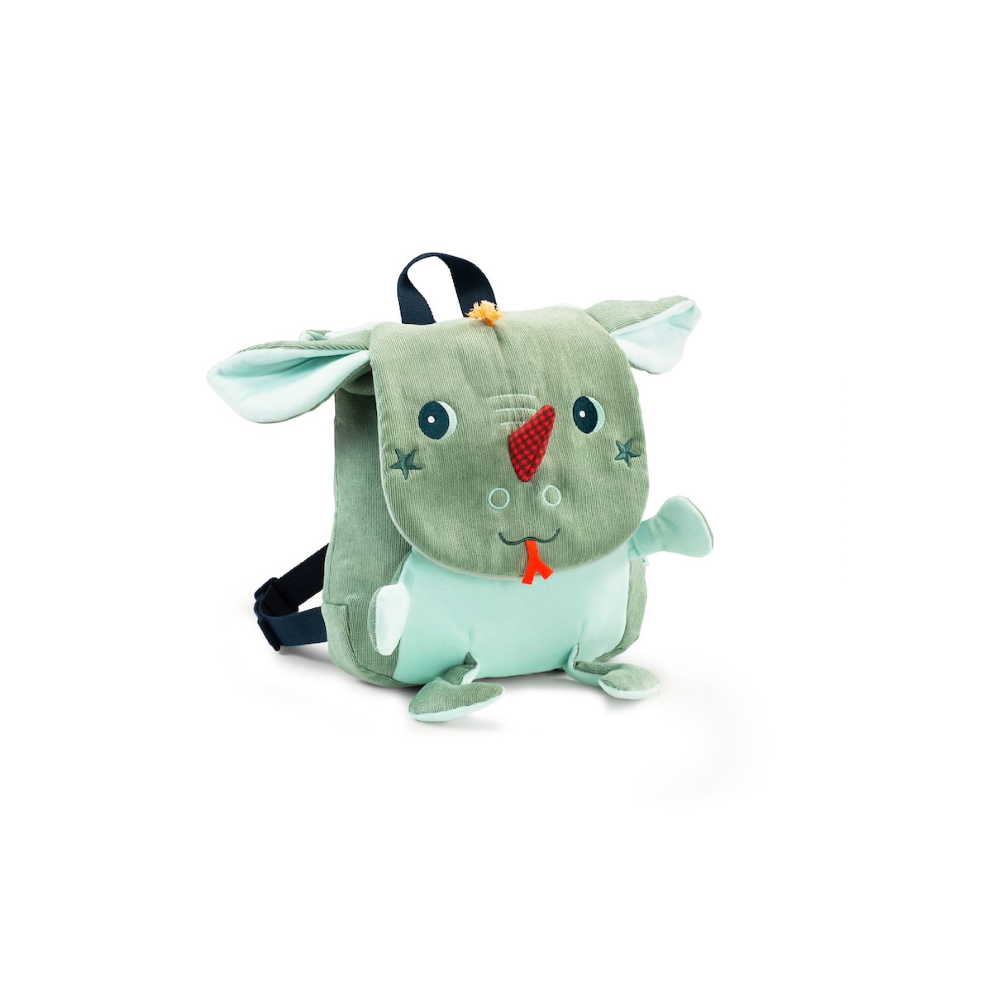 LILLIPUTIENS - Soft Backpack for Kids - Joe the Dragon - Comfortable and Fun with Colorful Details - Perfect for Daycare and Outings - Stimulates Imagination - From 10 Months - 84453