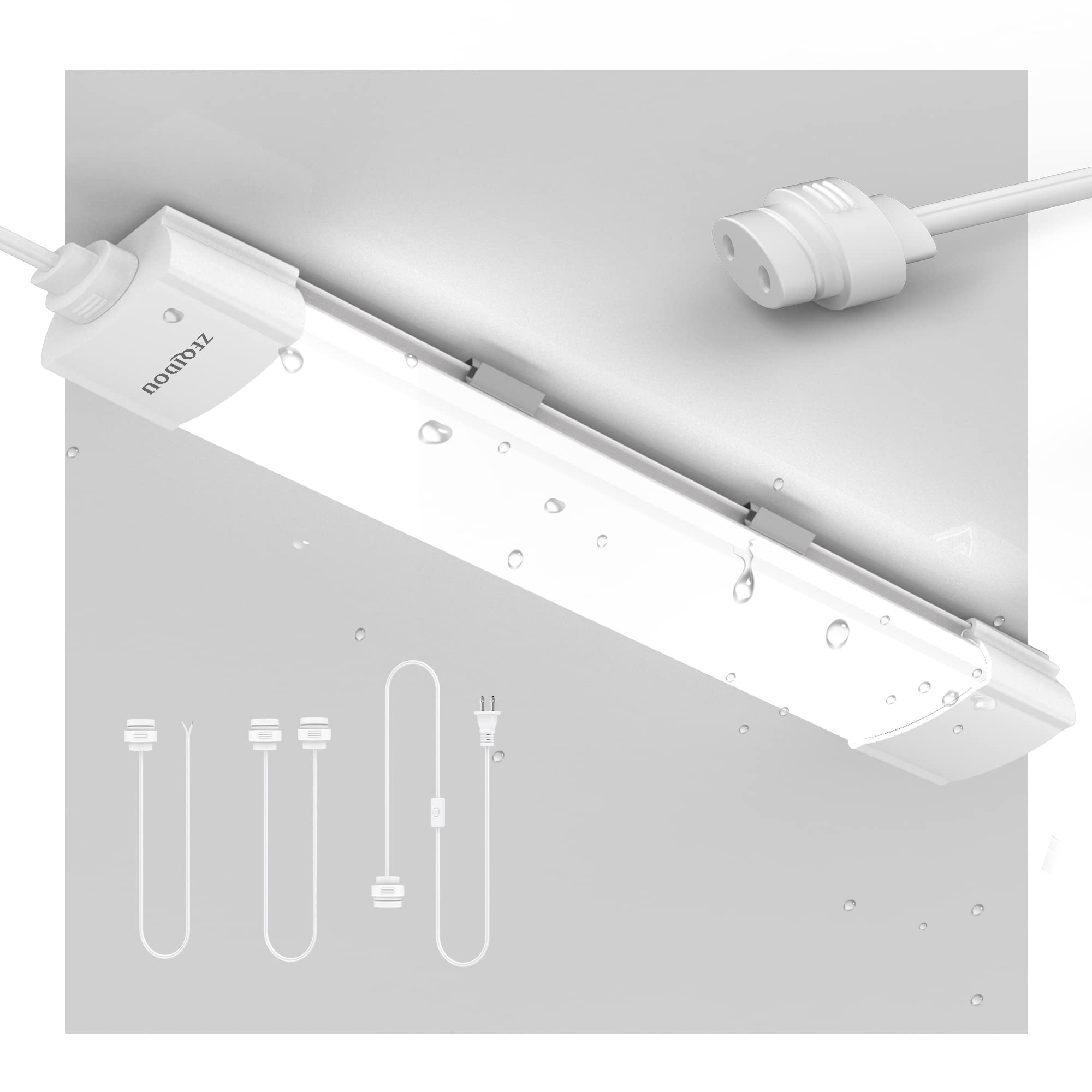 Amazon | LED蛍光灯 コンセント 照明 20W形 器具一体型 軽量直管 60CM