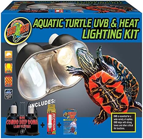 Zoo Med Aquatic Turtle UVB & Heat Lighting Kit, 2.4 LBS