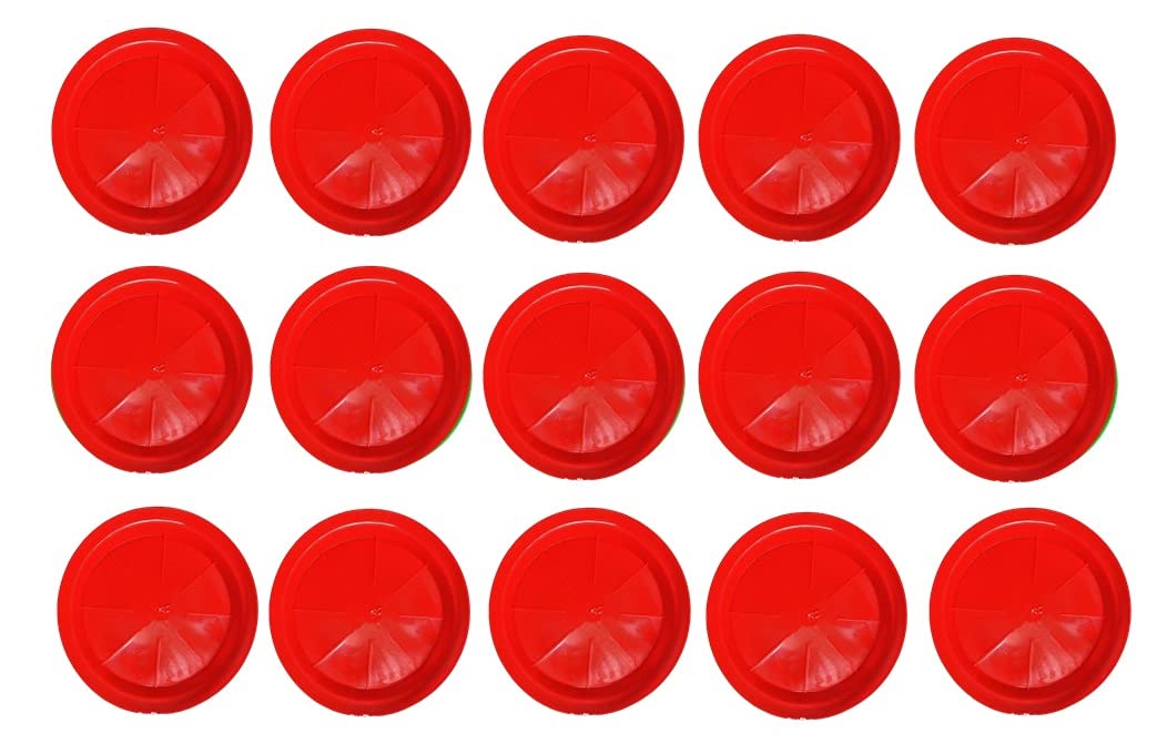 Planter Bottom Plate/Gamla Dripping Tray, Red Fresh Color Plastic pots | (8-inch, Red, Pack of 15)