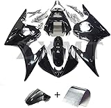 ZXMT Motorcycle Fairing Kit for Yamaha YZF R6 2003 2004 / R6S 2006 2007 2008 2009 Motorcycle Fairings (Glossy Black)