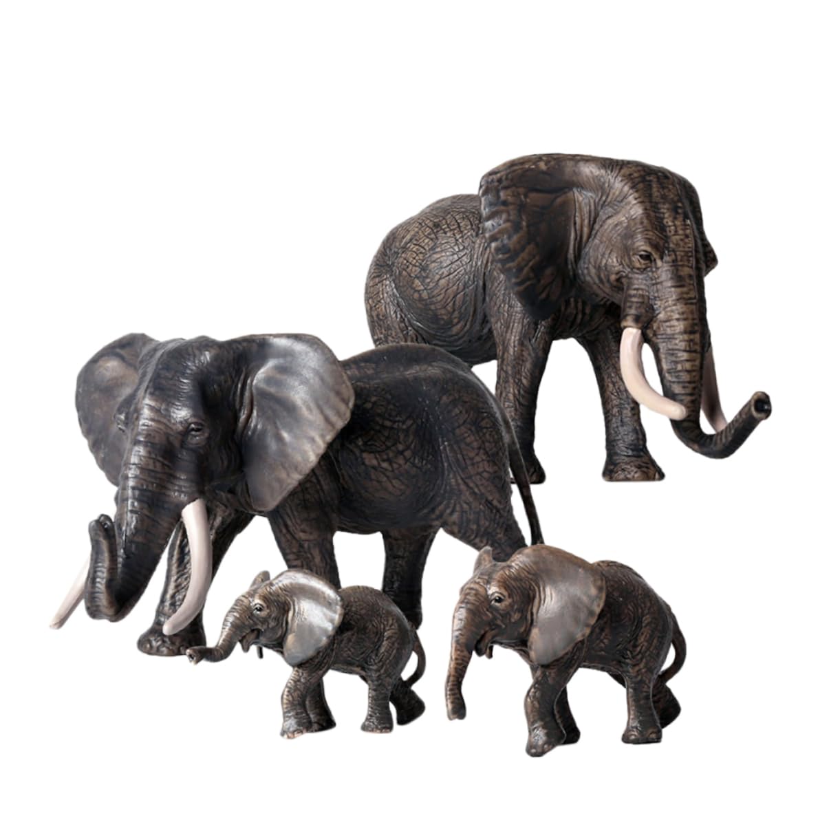 Juguete Modelo de Elefante Figura de Animal Simulada Adorno de Modelo Animal Juguete Infantil para Jugar el Hogar o Parque Infantil