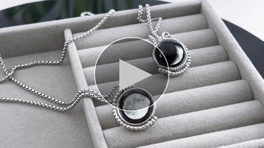 Amazon.com: 3D Custom Birth Moon Phase Necklace Jewelry with