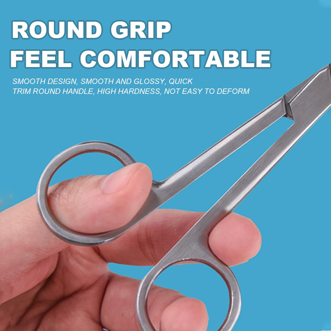 Ciseaux d'infirmière en acier inoxydable brossé autoclavables 14 cm, Ciseaux de soins infirmiers pour bandage professionnel à bout Rome