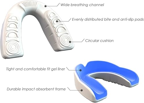 Miniatura 3 de COOLLO SPORTS Boil and Bite - Protector bucal (jóvenes y adultos) DA - Boquilla deportiva de ajuste personalizado para fútbol, hockey, rugby,