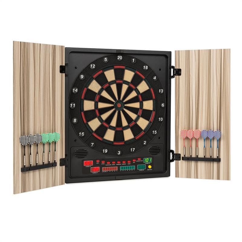 OneConcept Dartmaster 180 Electronic Dartboard, LED Display, 8...