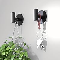 Vista 4 de Self-Adhesive Coat Hooks, Stainless Steel Heavy Duty Wall Hooks, Towel Hooks for Hanging Robes, Aprons, Coats and Hats in Bathrooms,Kitchens and