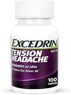 Sponsored Ad - Excedrin Tension Headache Relief Caplets Without Aspirin for Head, Neck and Shoulder Pain Relief - 100 Count