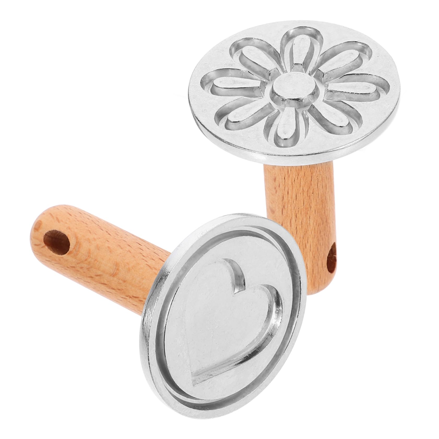 Cabilock 5 Juegos 5 Juegos De Moldes Para Galletas Suministros Para Hornear Galletas Tipo Prensa Molde Para Galletas Molde Para Onigiri De Cocina Molde Para Galletas Con 2 piezas * 5