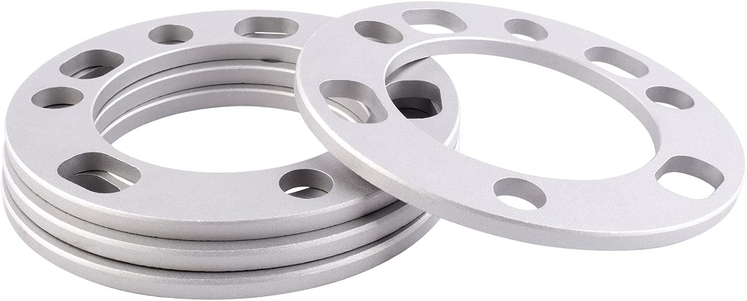 DCVAMOUS 4PC 5x5.5 6x5.5 5x139.7 6x139.7 Universal Wheel Spacers 5/16" (8mm) Compatible with Toyota-Chevy 6 Lug & Dodge-Ford 5 Lug Rims for 75-96 F150 | 94-22 RAM1500 | 98-22 Silverado Sierra 1500