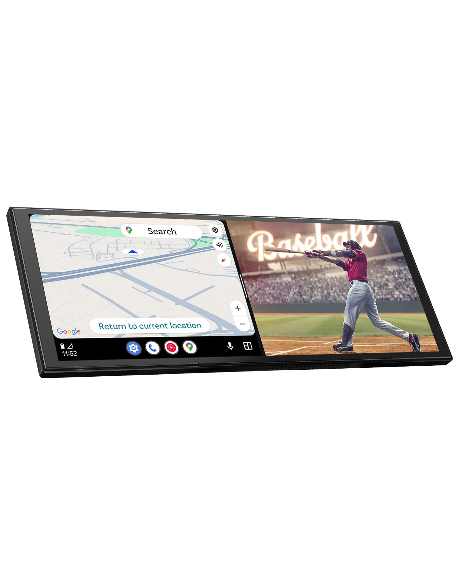 OTTOCAST Ottoscreen AI, Wireless CarPlay Android Auto Display 11,4 Pollici Schermo per Auto Car Play con Telecamera di Retromarcia, con Navigazione Bluetooth FM, Android 15 OS