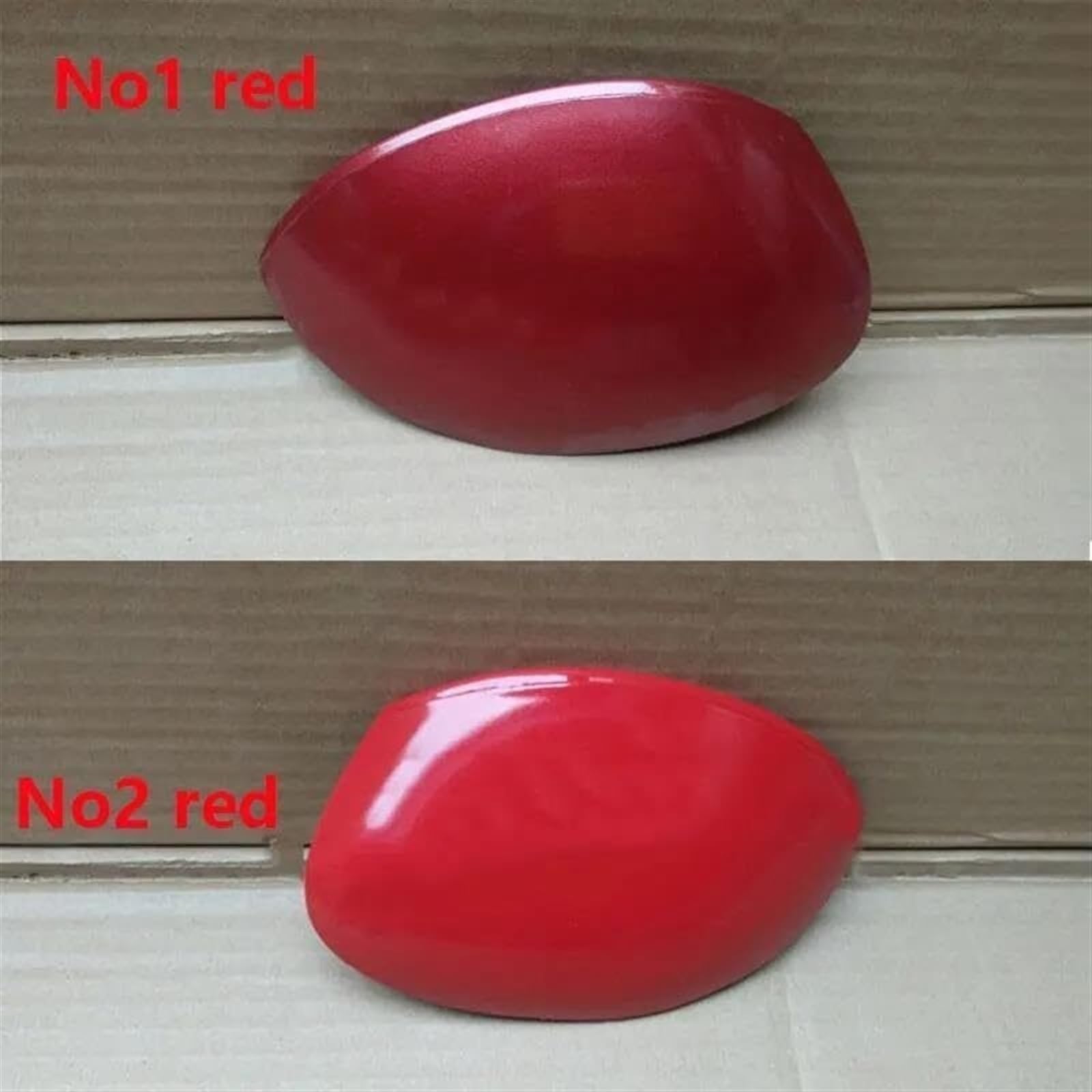 Capuchon rétroviseur latéral voiture Coques de rétroviseur pour porte automatique, côté gauche et droit, boîtier pour Citroën C2 pour Picasso, 1 pièce(Red 1)
