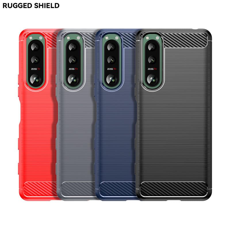 Image of Basic Case for LG Velvet (Carbon Fibre Blue)