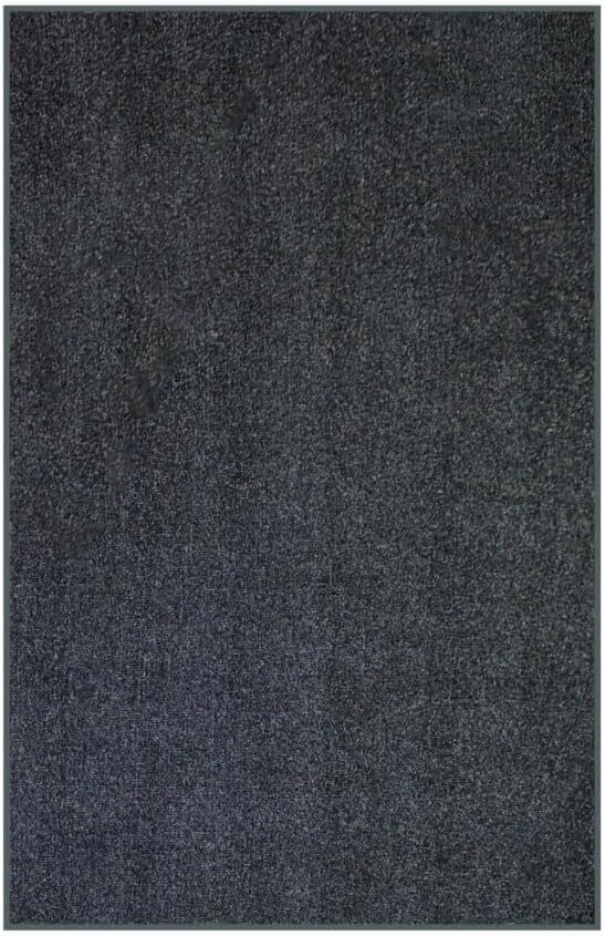 KOECKRITZ Outdoor Artificial Grass Turf Area Rugs | Black Fake Floor Grass Carpet for Garage, Work Space, Patio, Deck, Pool Area | Non Slip Deck Mat for Home and Commercial Use - 5'x8'