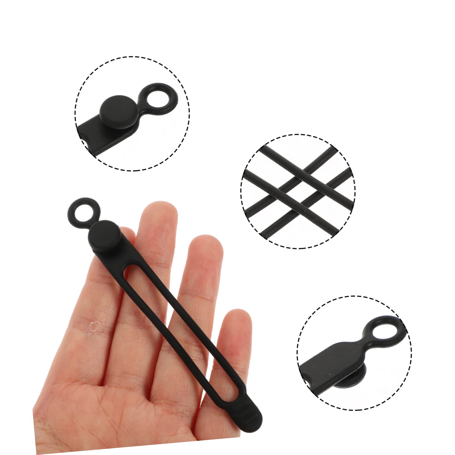OSALADI 120piezas Ataduras De Silicona Reutilizables Para Organización De Cables Hogar y Oficina Para Cargadores y Electrodomésticos