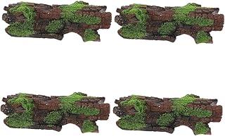 Didiseaon Casa De Esconderijo Para Répteis 4 Unidades Tronco De Árvore Oco Caverna Répteis Terrário Aquário Esconderijo Abrigo Para Répteis Réptil Adormecido Esconder Acessórios