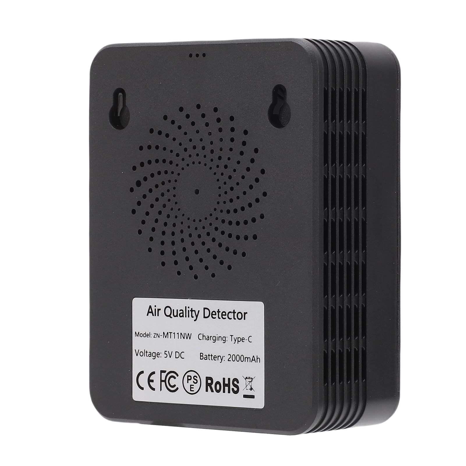 Kavolet Medidor de CO2 Interior WiFi para Monitor Inteligente de Calidad del Aire 5 en 1 con Pantalla LCD, Detector Sensor Infrarrojo para Gimnasio y Invernadero (MT11NW Negro, Sensor infrarrojo WiFi)