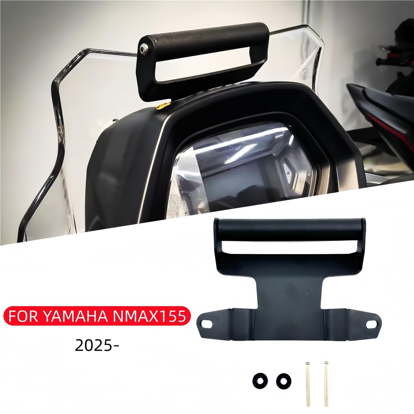 Uchwyt GPS do motocykla Pasuje do YAMAHA NMAX155 2025 - Akcesoria do nawigacji GPS Uchwyt na telefon Motocyklowy uchwyt do nawigacji