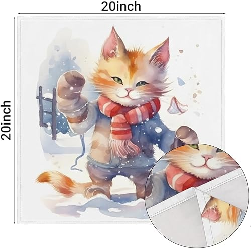 Miniatura 3 de Juego de 6 servilletas de tela de 20 x 20 pulgadas, lavables y reutilizables, para decoración de mesa de boda, fiesta de vacaciones, hogar, cóctel,