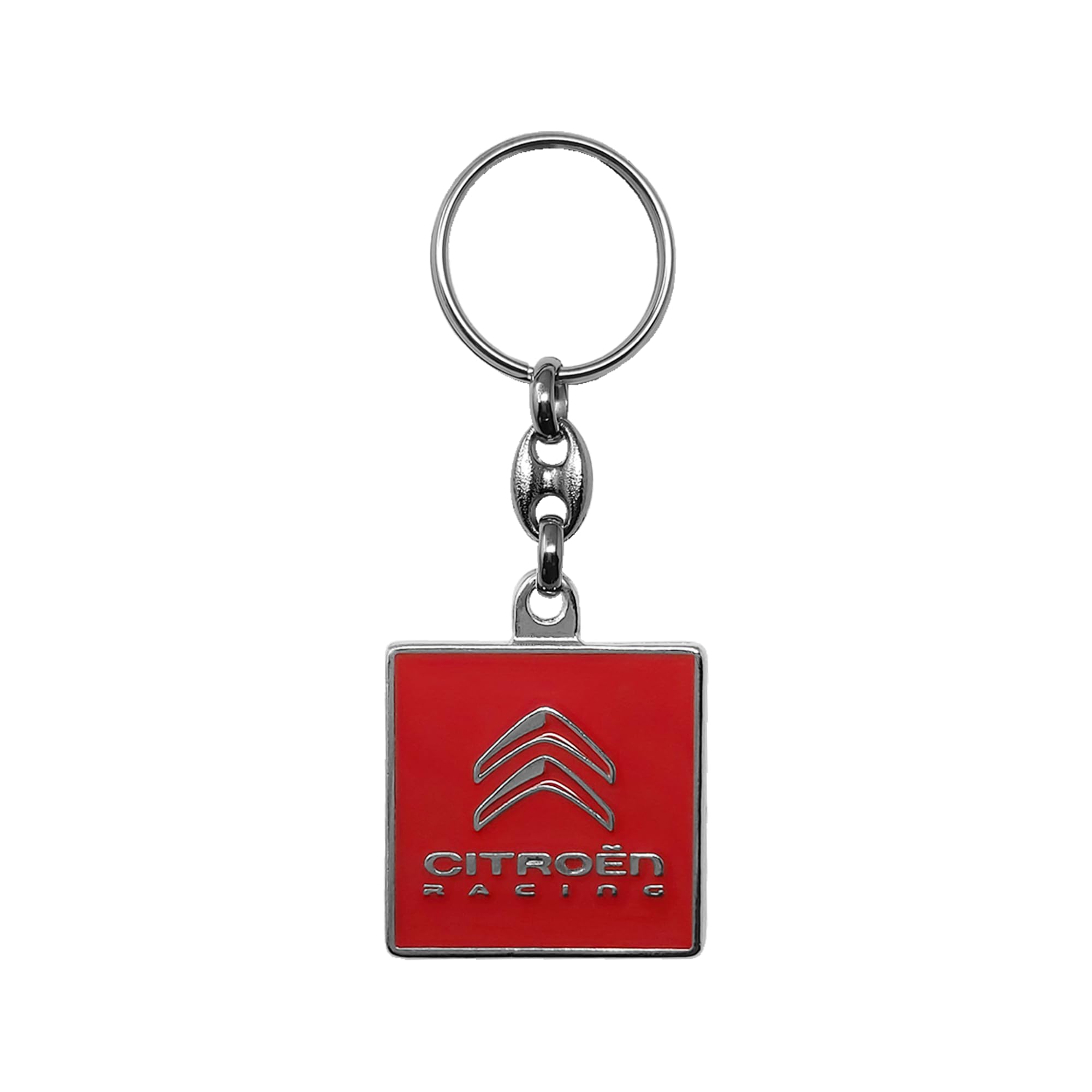 Citroen Racing Official Metal Keyring Red Taglia unica Sporty, red, standard size, Classic