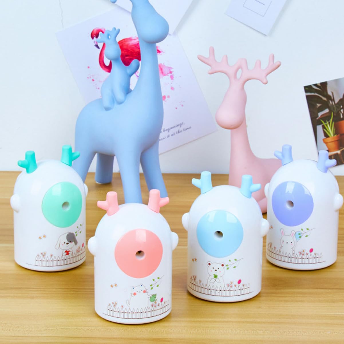 ABOOFAN 3stücke Cartoon Tier Bleistiftspitzer Für Schüler Manueller Anspitzer Mit Tierdesign Handbetrieben Für Schule Und Zuhause Perfektes
