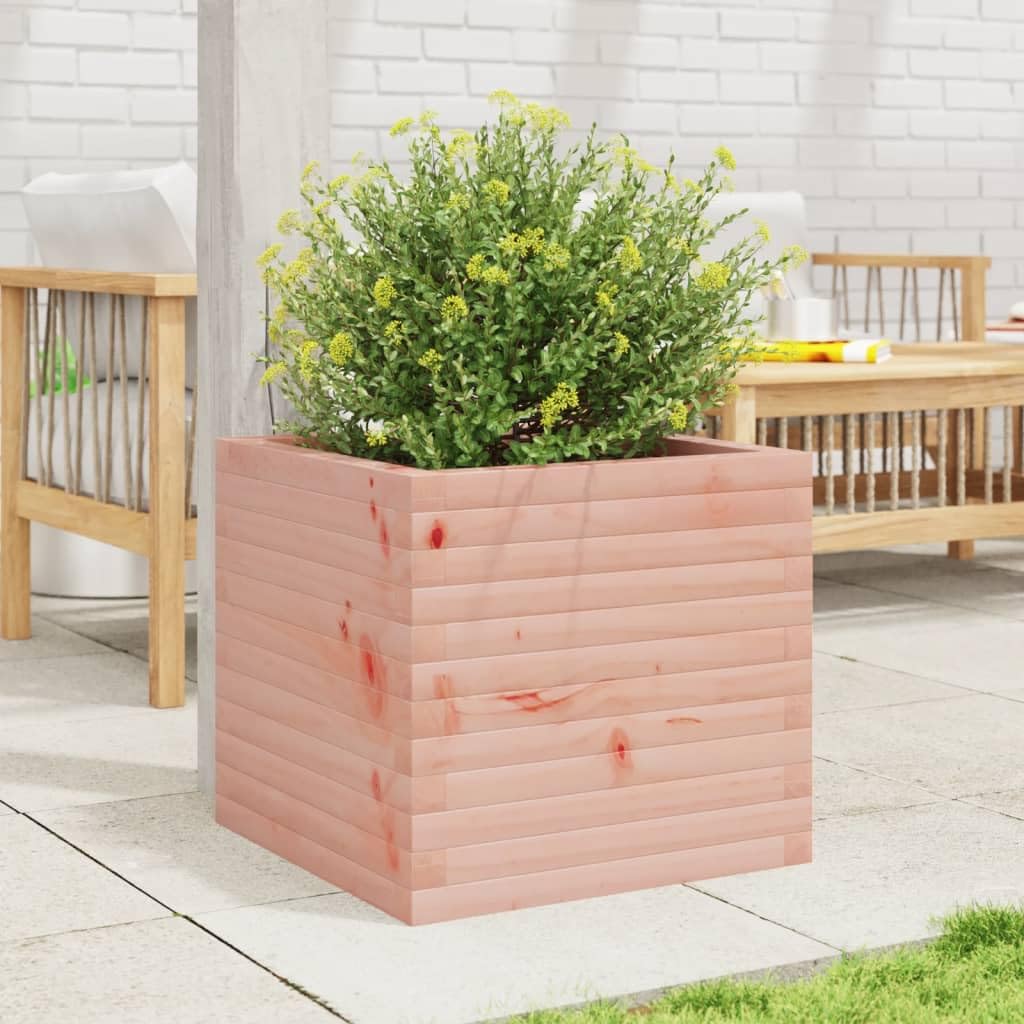 Jardinera de jardín 50 x 50 x 45,5 cm madera maciza Douglas
